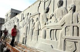 安徽桐城路浮雕墙