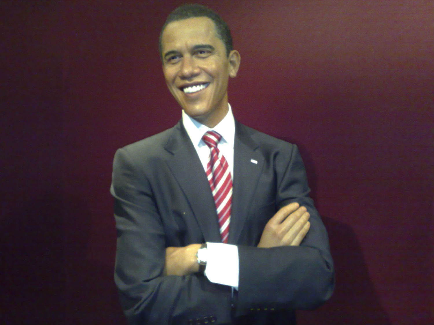 奥巴马蜡像—安徽华派雕塑制作