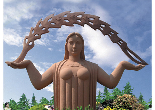 《大地母亲》安徽宁国木屋村主题雕塑